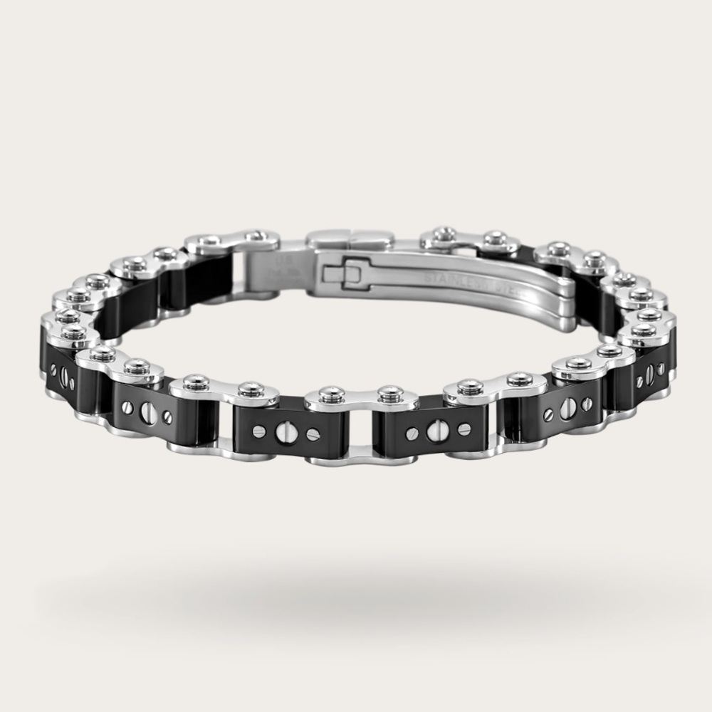 IceLink BLACK AND STEEL
BICYCLE BRACELET